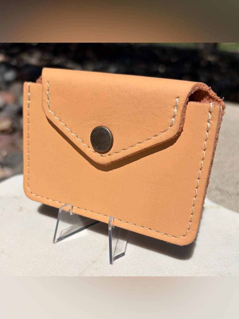 Love Bug Plus Wallet Portland Leather Goods Mamey Full-Grain Leather NWOT - Picture 10 of 12